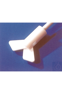 PTFE roeras, centrifugaal, metalen uiteinde, as 16, L 1000 mm, rotor Ø 80 PTFE roeras,...